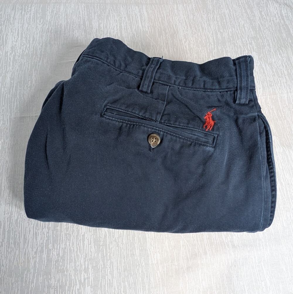 Polo Ralph Lauren Ethan Pants Mens 38x32 TAGGED Blue Chino Pants 35x30 MEASURED